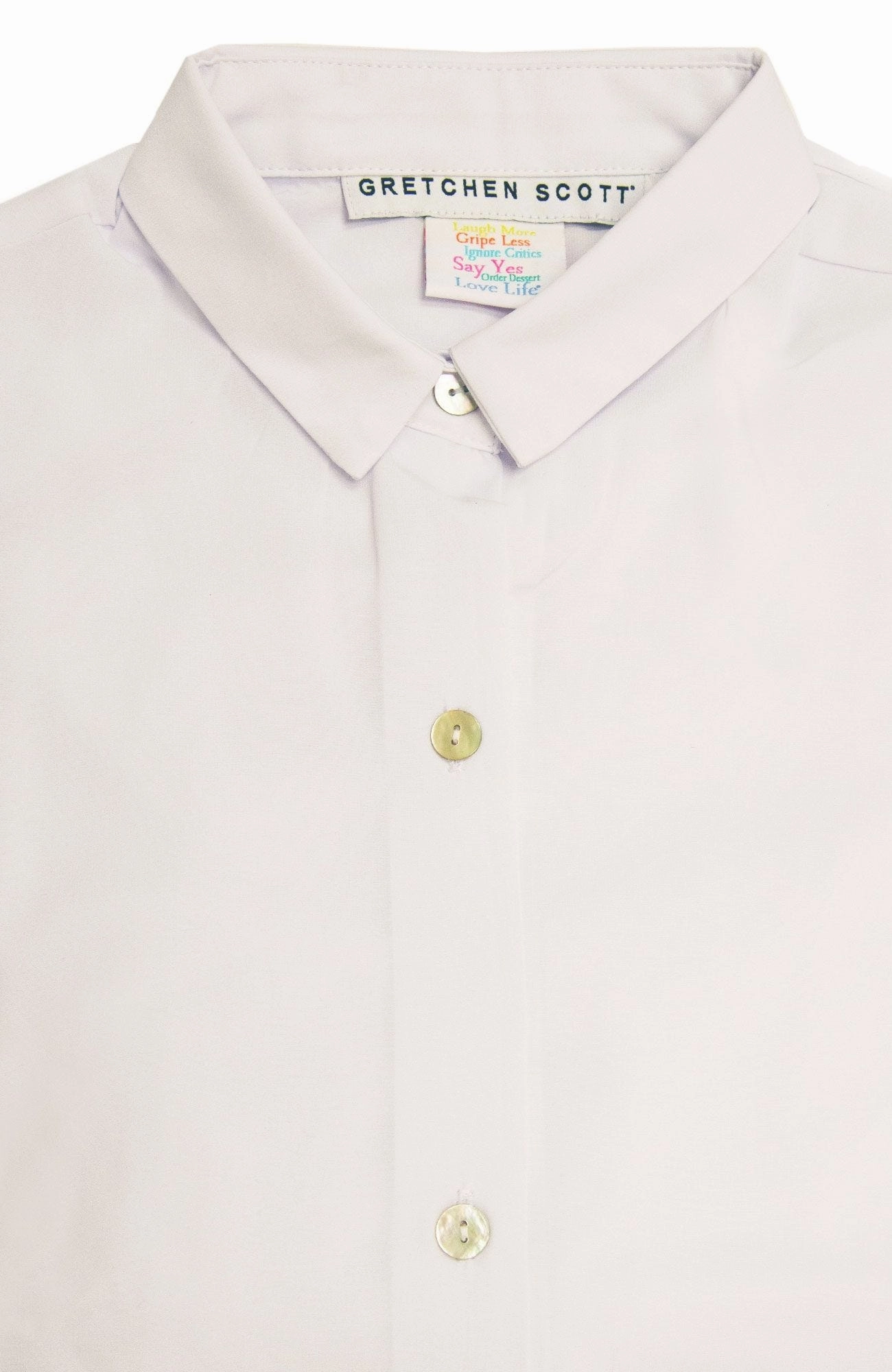 Gretchen Scott Priss Chiffon Blouse - White