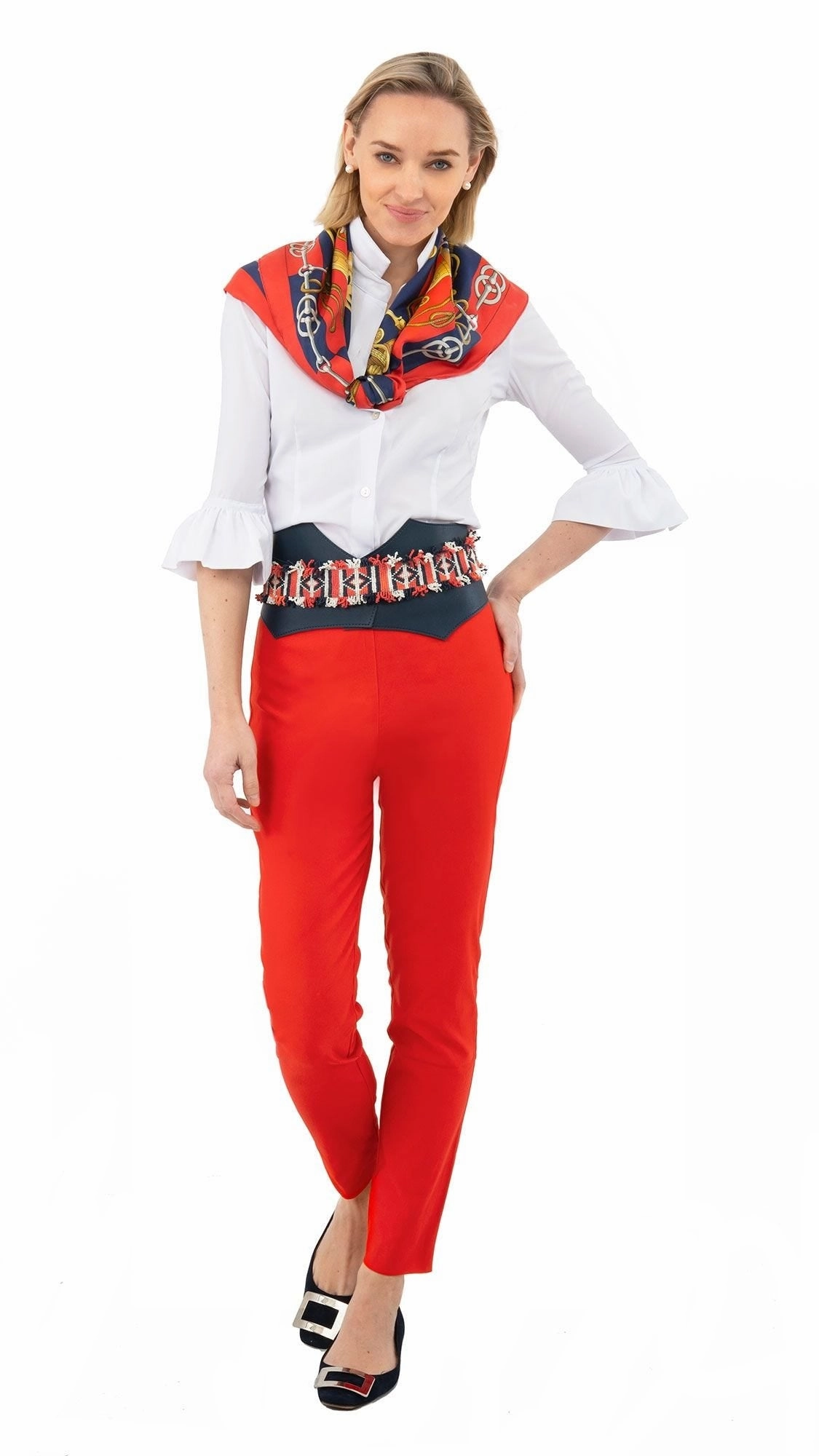 Gretchen Scott Priss Chiffon Blouse - White