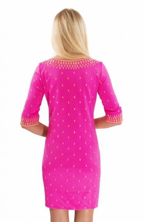 Gretchen Scott Rocket Girl Dress - Pink/Gold