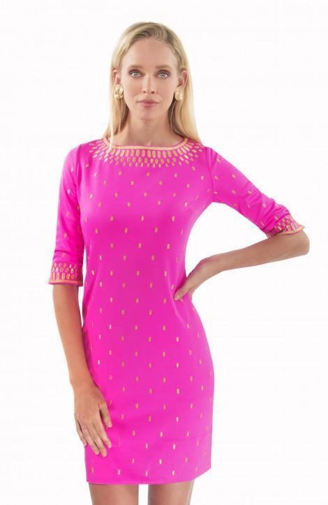 Gretchen Scott Rocket Girl Dress - Pink/Gold cheap womens dresses