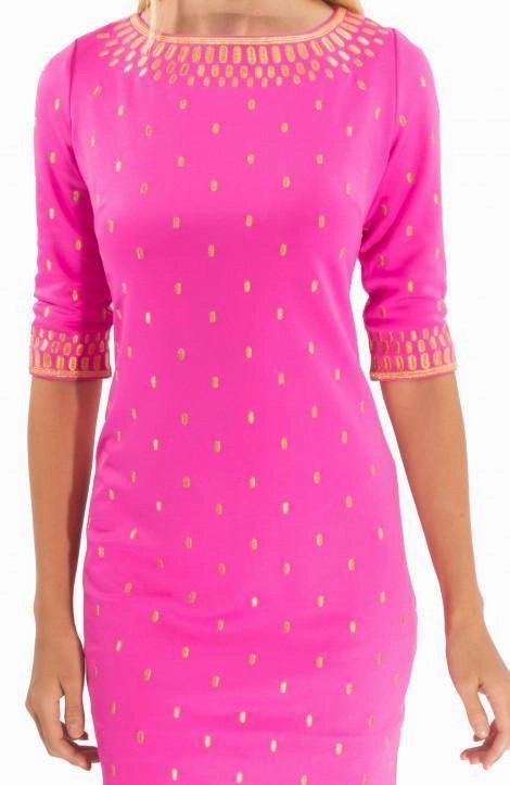 Gretchen Scott Rocket Girl Dress - Pink/Gold