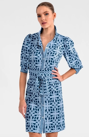 Gretchen Scott Swagger Dress - Ring Toss - Navy maxi dresses clearance