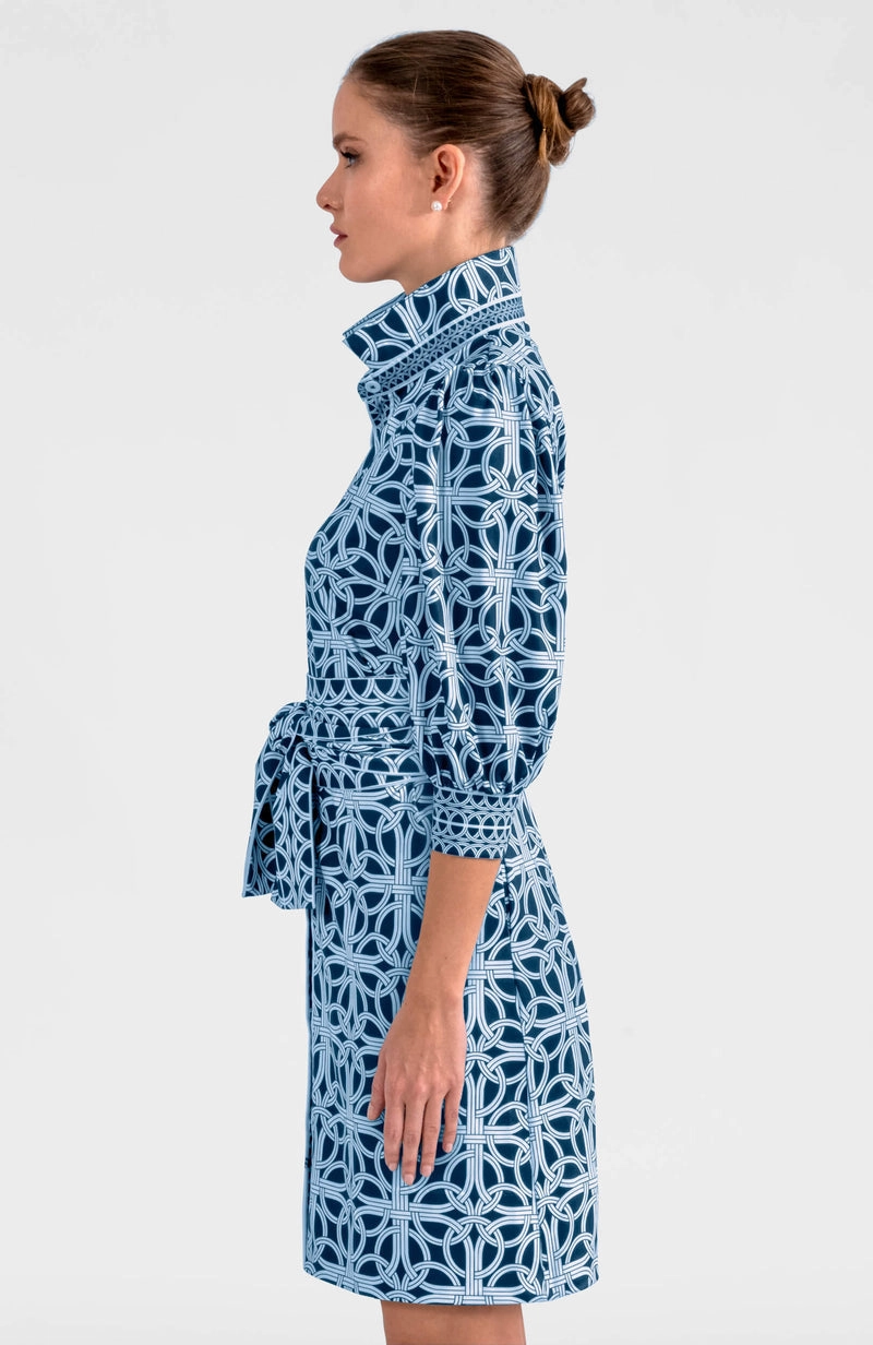 Gretchen Scott Swagger Dress - Ring Toss - Navy