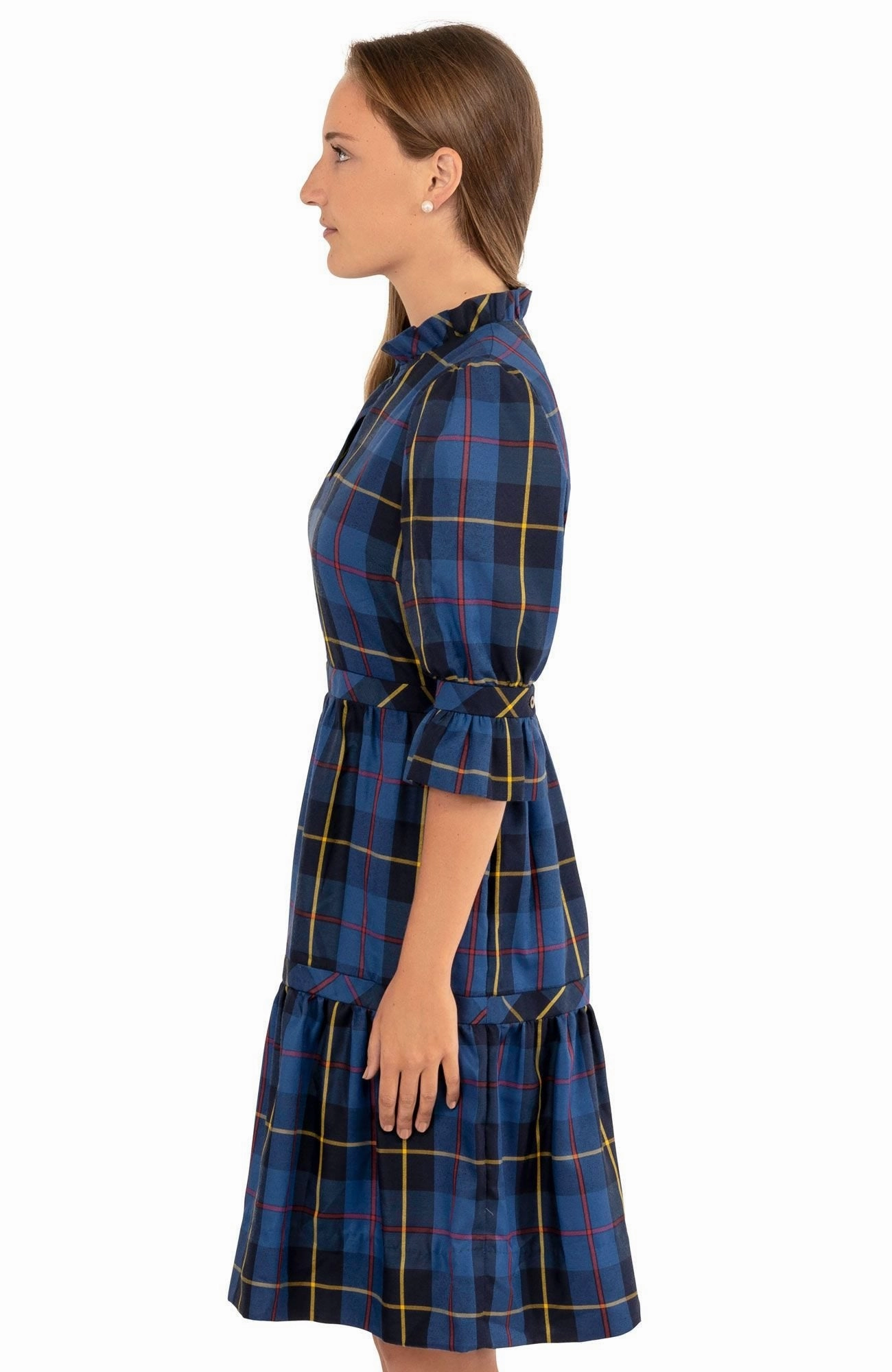 Gretchen Scott Teardrop Dress - Plaidly Cooper - Blue/Multi
