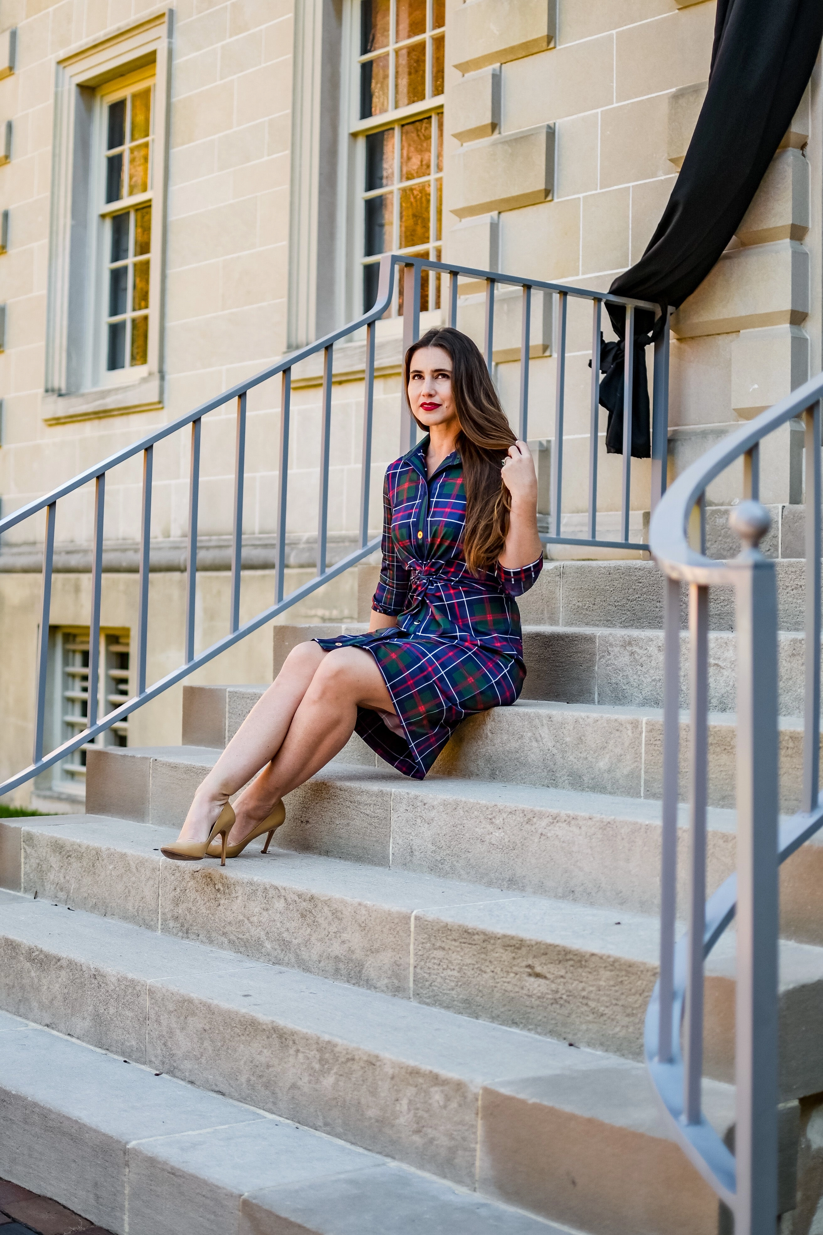 Gretchen Scott Twist & Shout Dress - Balmoral Plaid