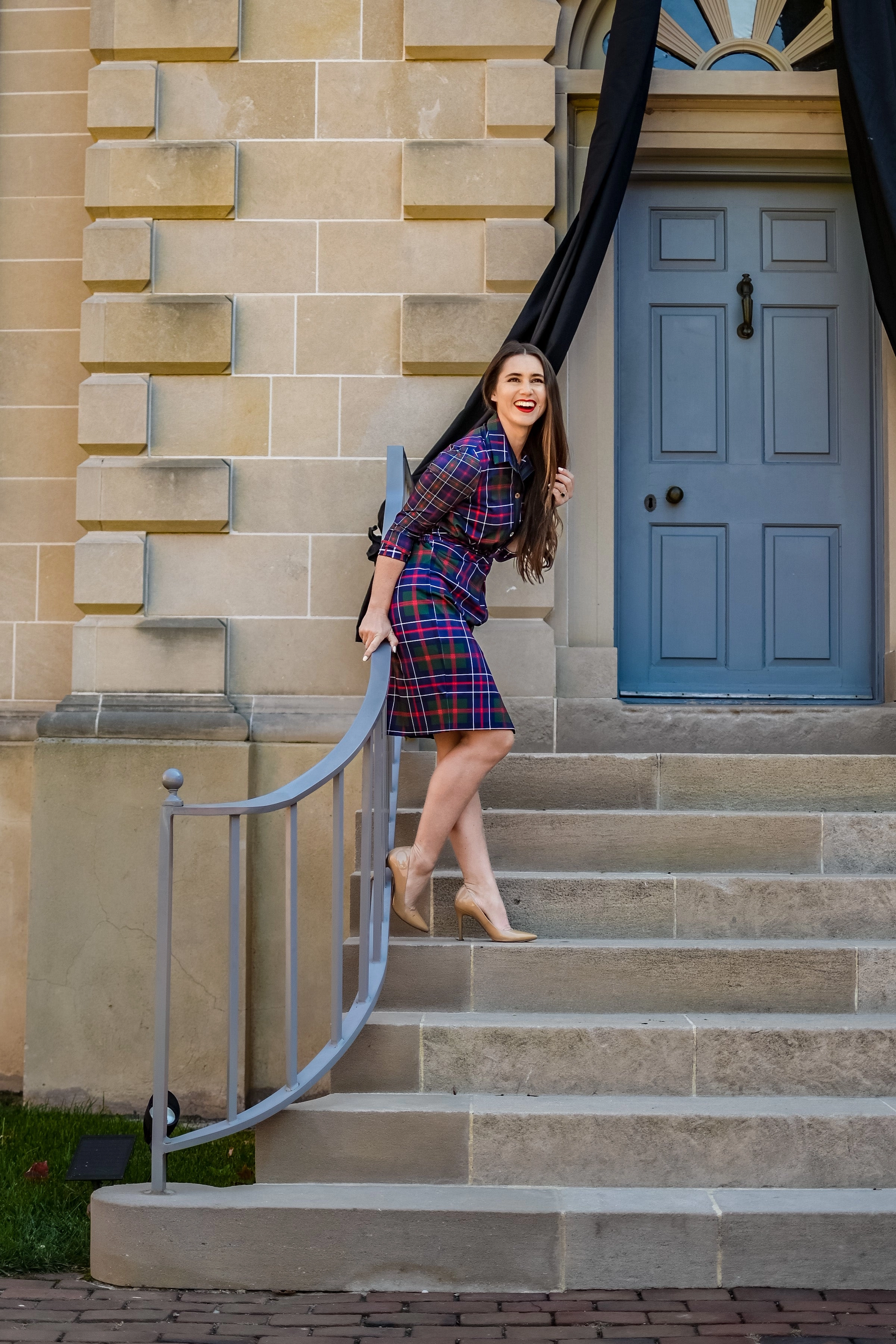 Gretchen Scott Twist & Shout Dress - Balmoral Plaid