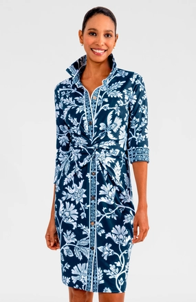 Gretchen Scott Twist & Shout Dress - Stunning Stippling Navy maxi dresses clearance