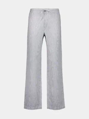 Grey Linen Casual Trousers Bottoms Mens - cheap mens shorts online