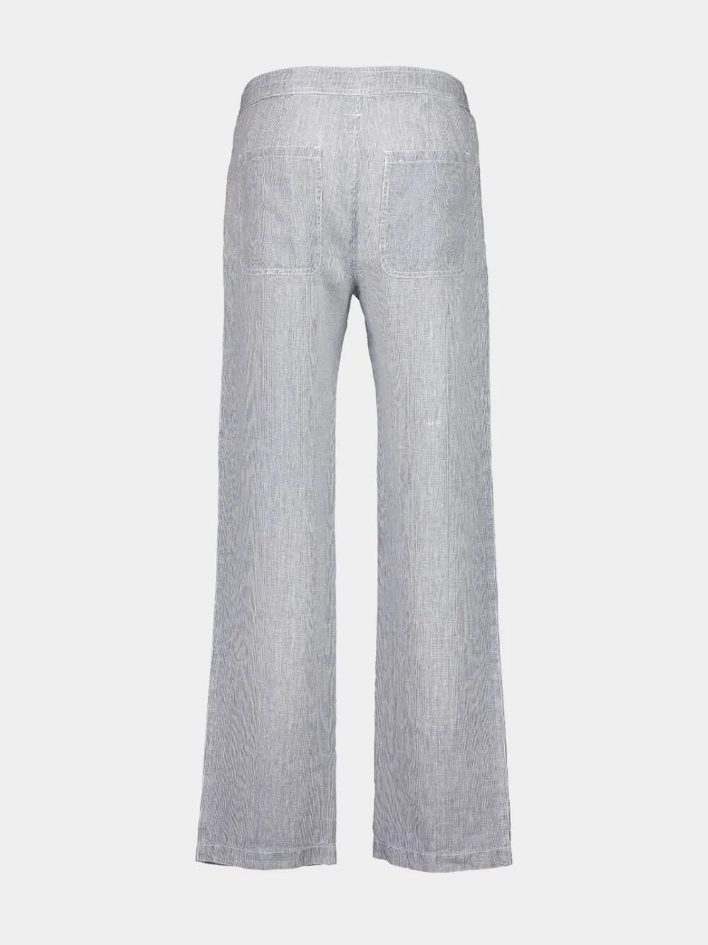 Grey Linen Casual Trousers