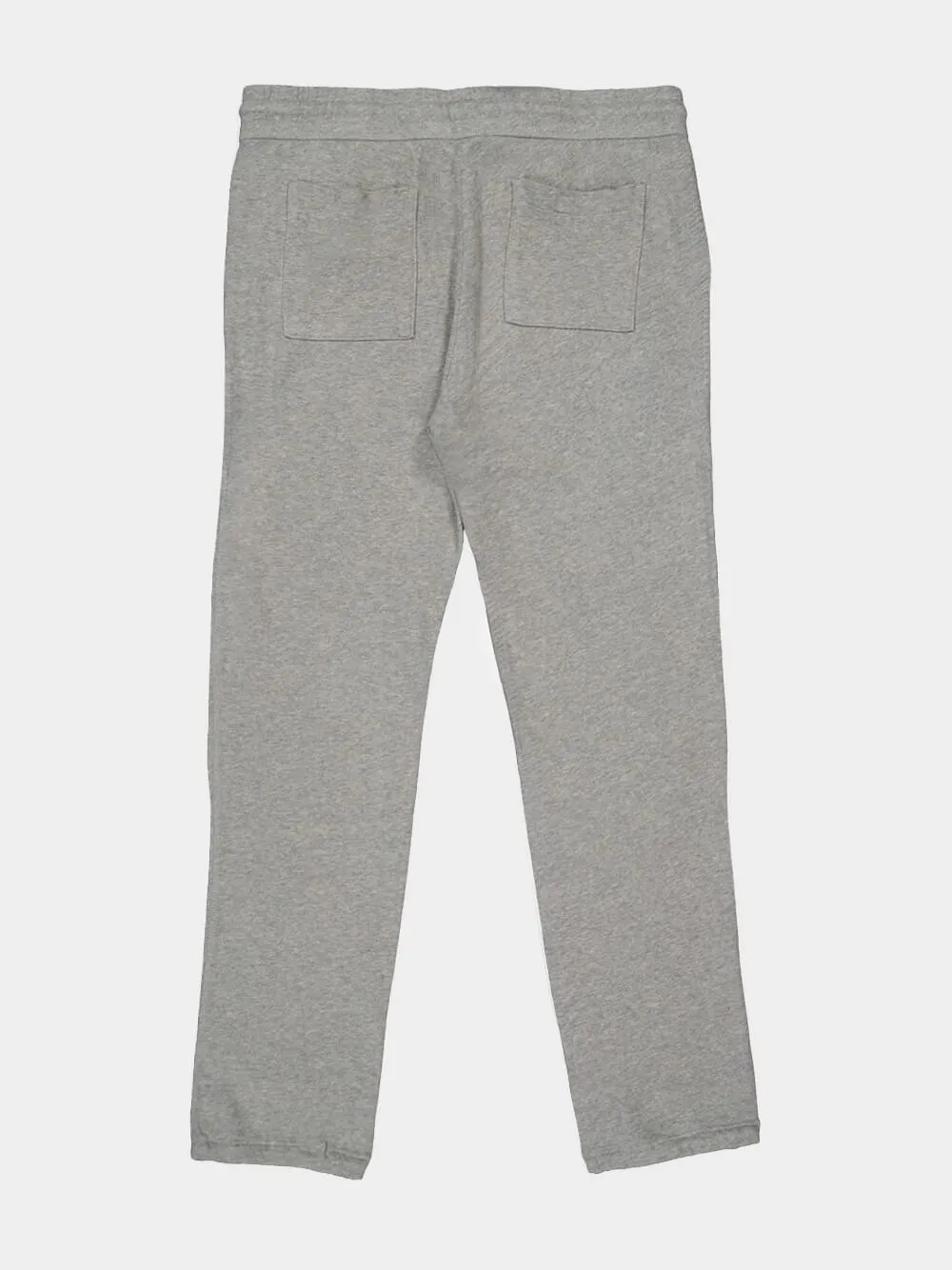 Grey Straight-Leg Fleece Pants