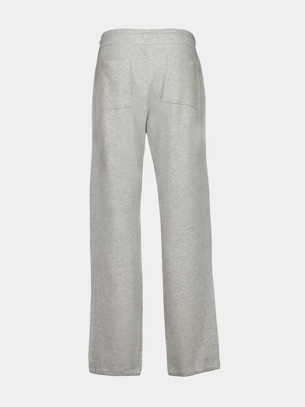 Grey Straight-Leg Fleece Pants