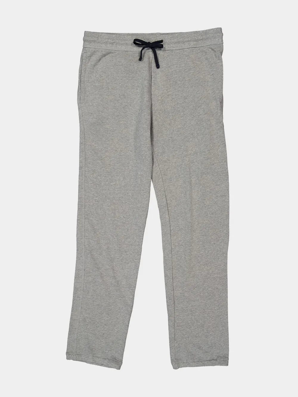 Grey Straight-Leg Fleece Pants