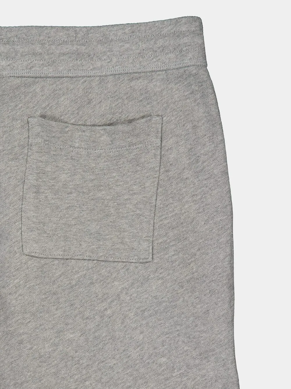 Grey Straight-Leg Fleece Pants