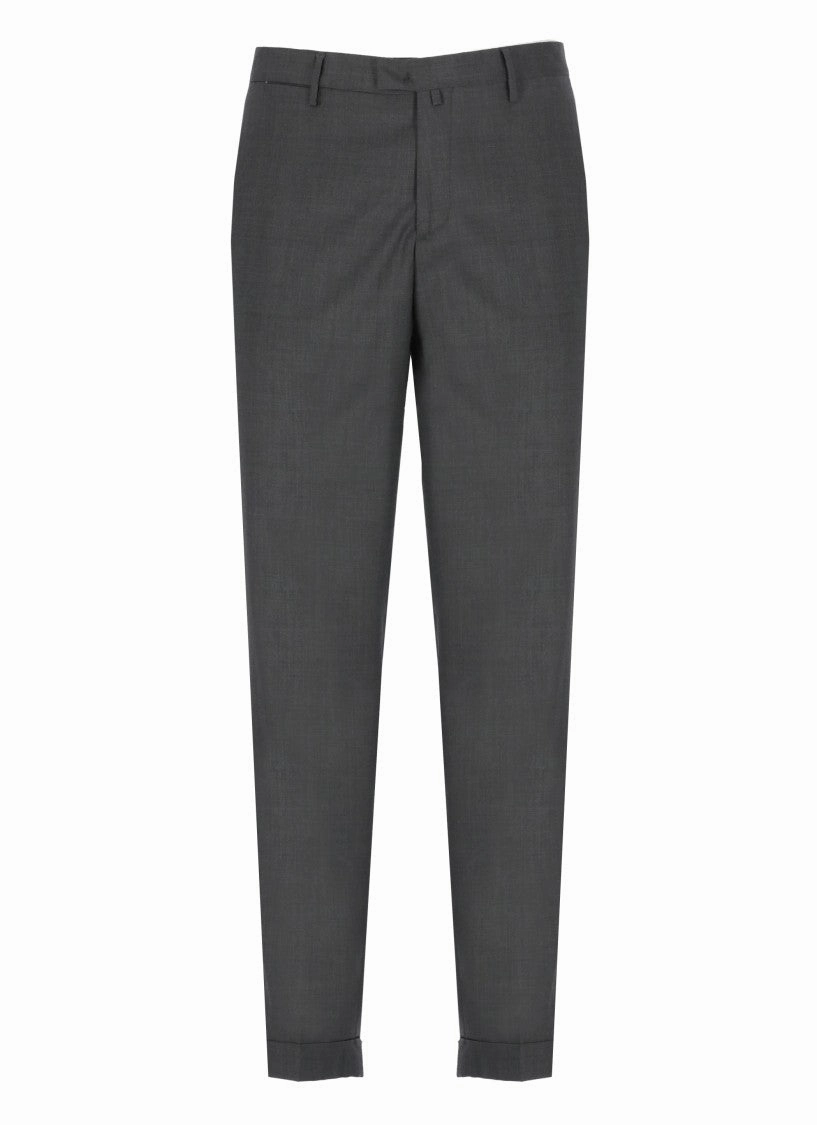 Grey Virgin Wool Pants