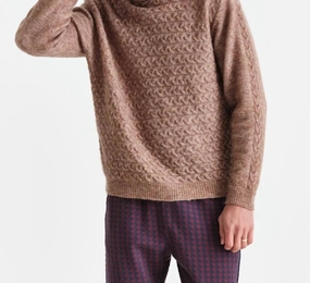 Grove Crew Pullover York Knit In Natural knit sweaters cheap