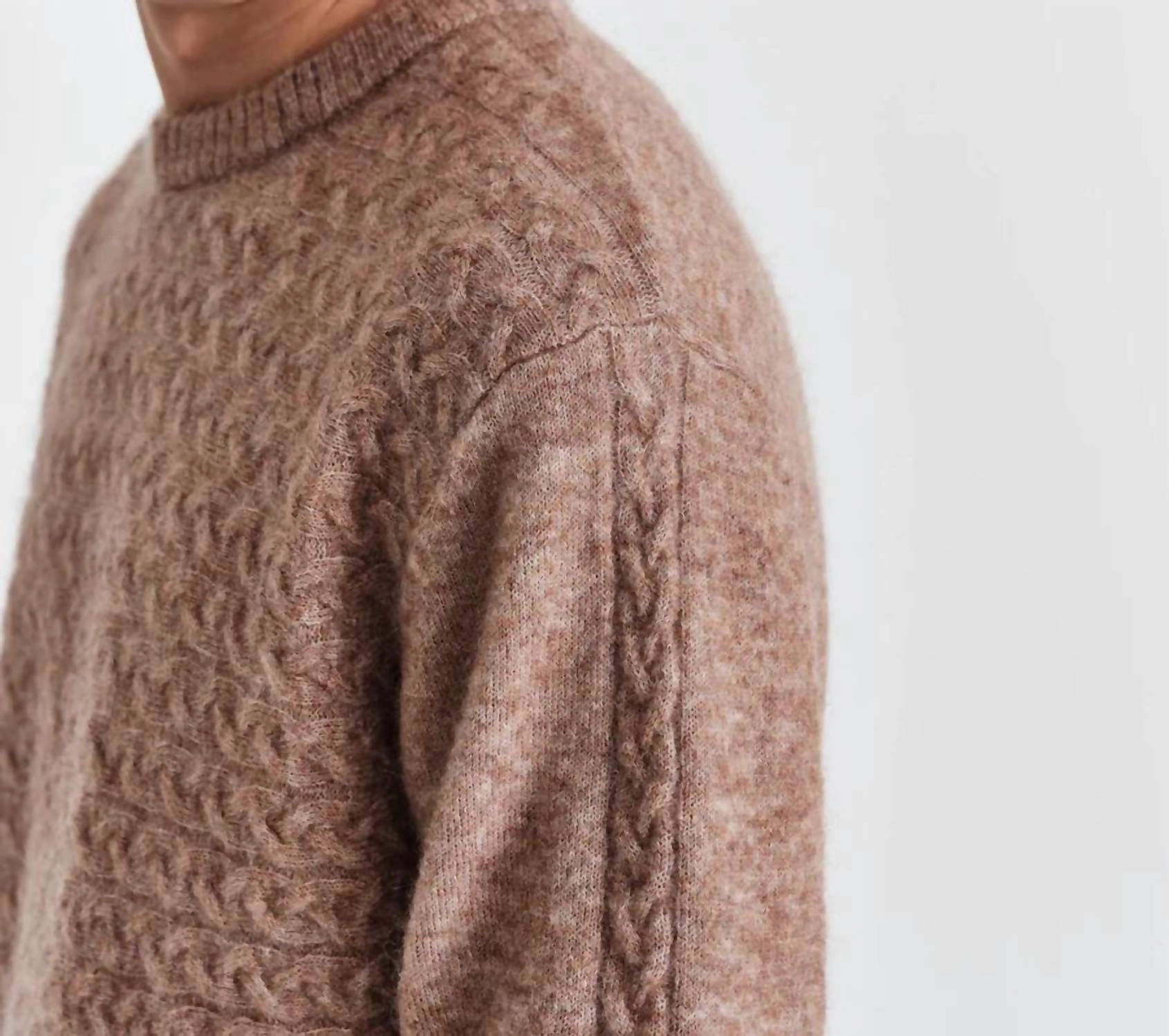 Grove Crew Pullover York Knit In Natural
