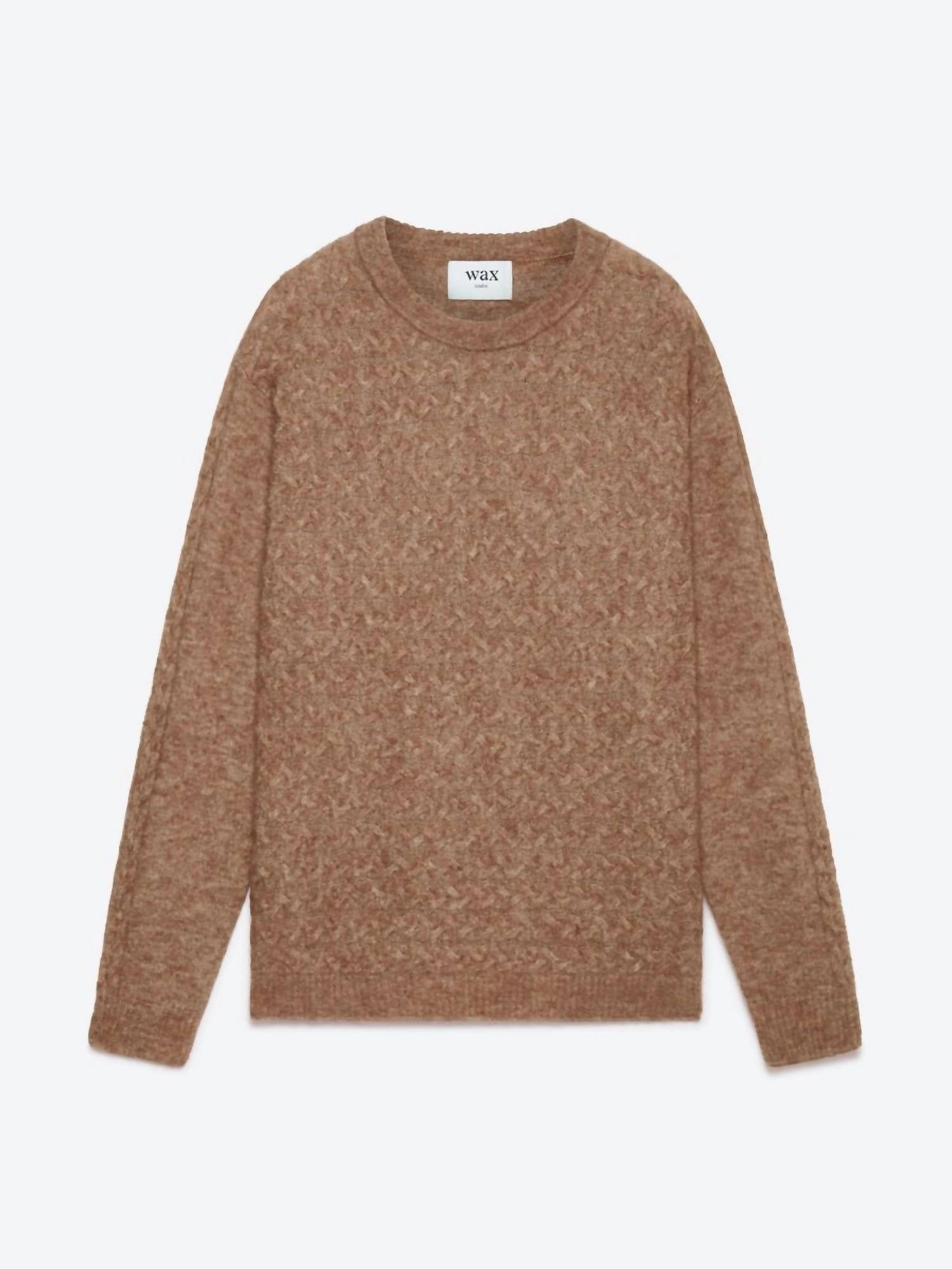 Grove Crew Pullover York Knit In Natural