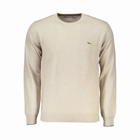Harmont & Blaine Crew Neck Luxury Sweater with Men's Embroidery winter sweaters outlet