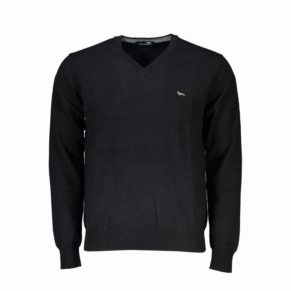 Harmont & Blaine Elegant V-Neck Embroide Men's Sweater