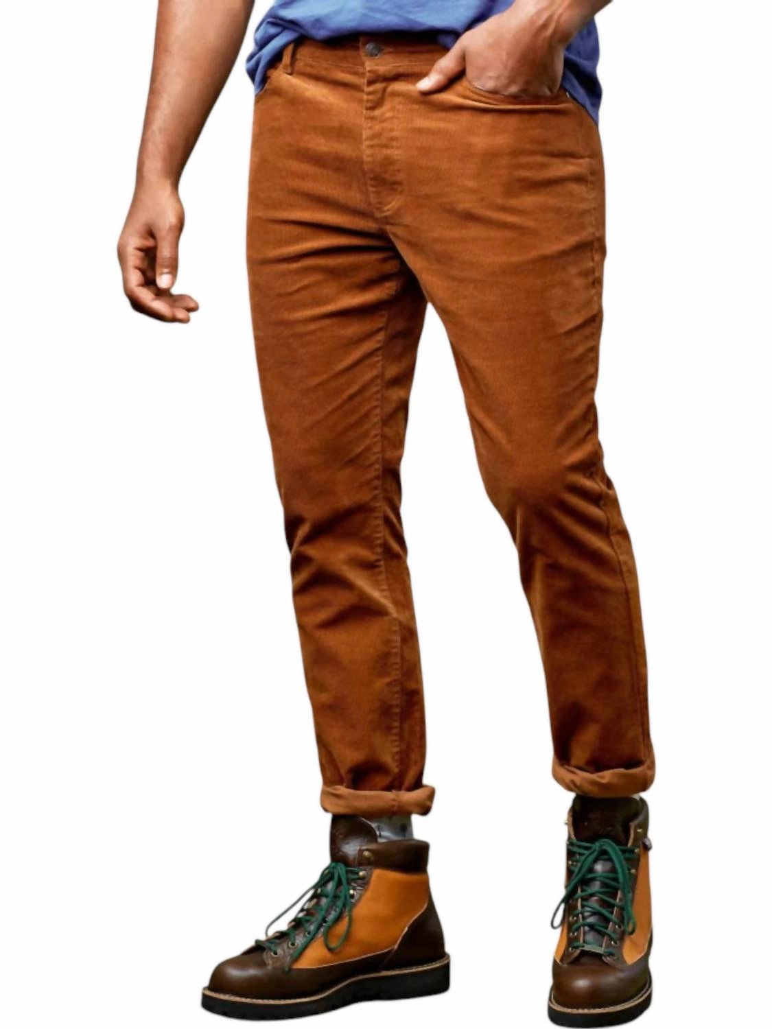 Harrison Corduroy Pants In Rust