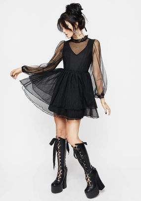 Headhunter Frill Neck Mini Dress Dresses Womens - summer dresses discount