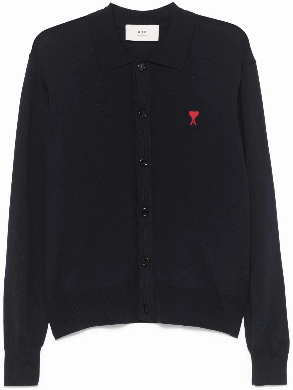 Heart-Embroiderde Polo Shirt discount mens shirts
