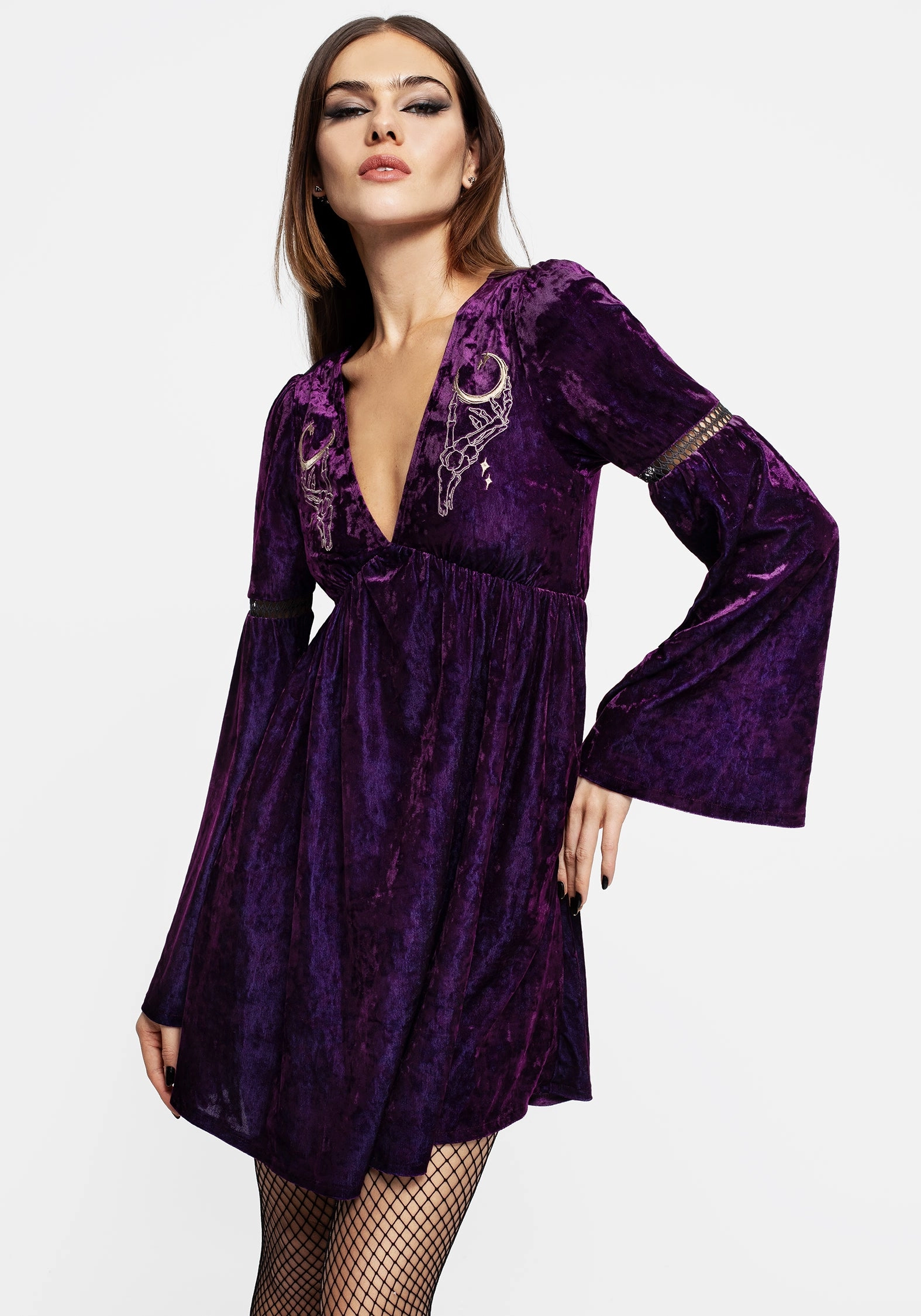 Heartache Crushed Velour Lace Mini Dress Dresses Womens - beach dresses cheap