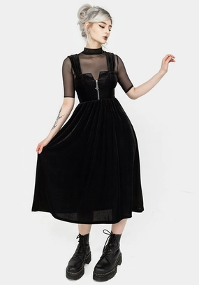 Heartless Zip Front Midi Dress Dresses Womens - beach dresses cheap