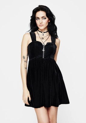 Heartless Zip Front Mini Dress Dresses Womens - wedding guest outfits