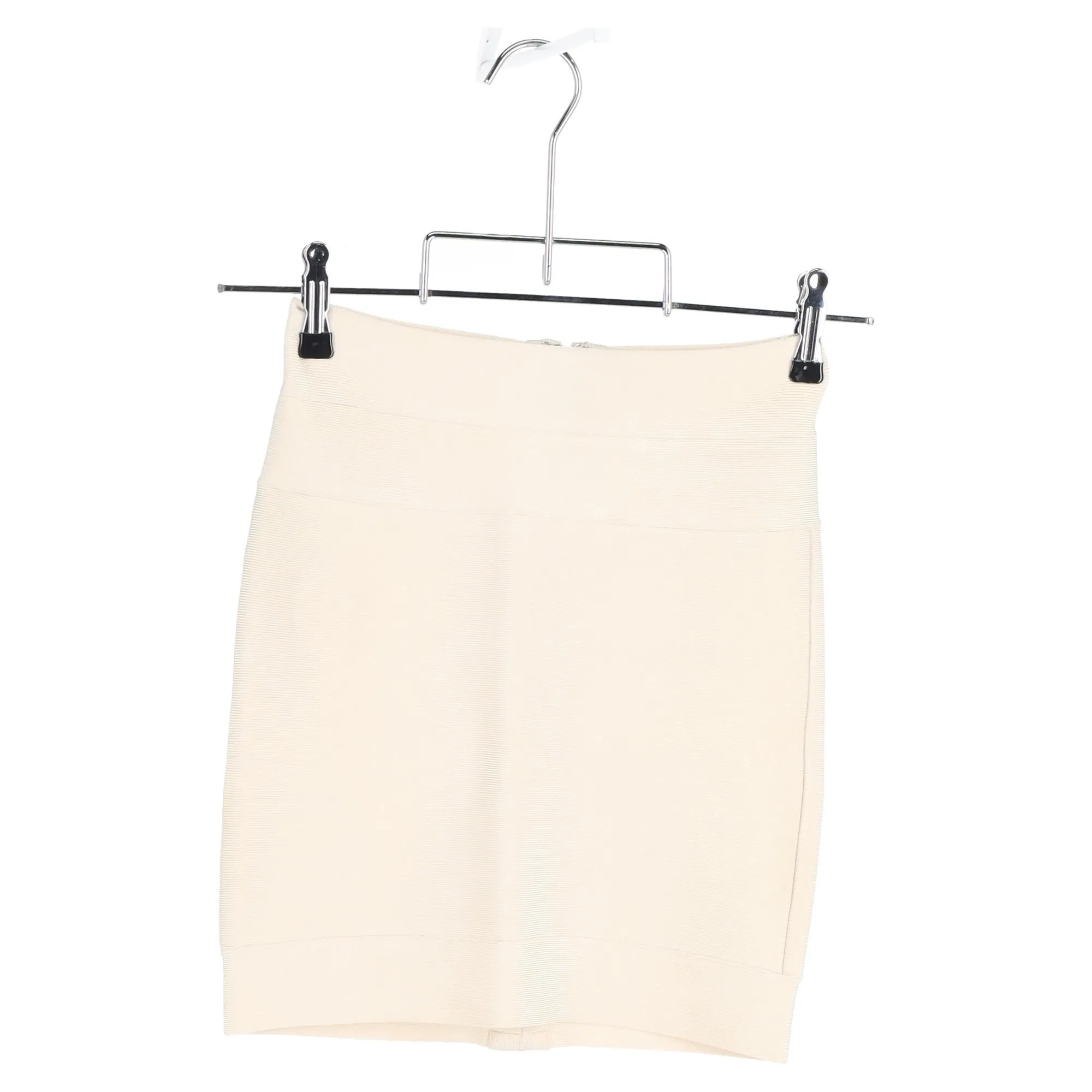 Herve Leger Charlotte Bandage Mini Skirt in White Rayon