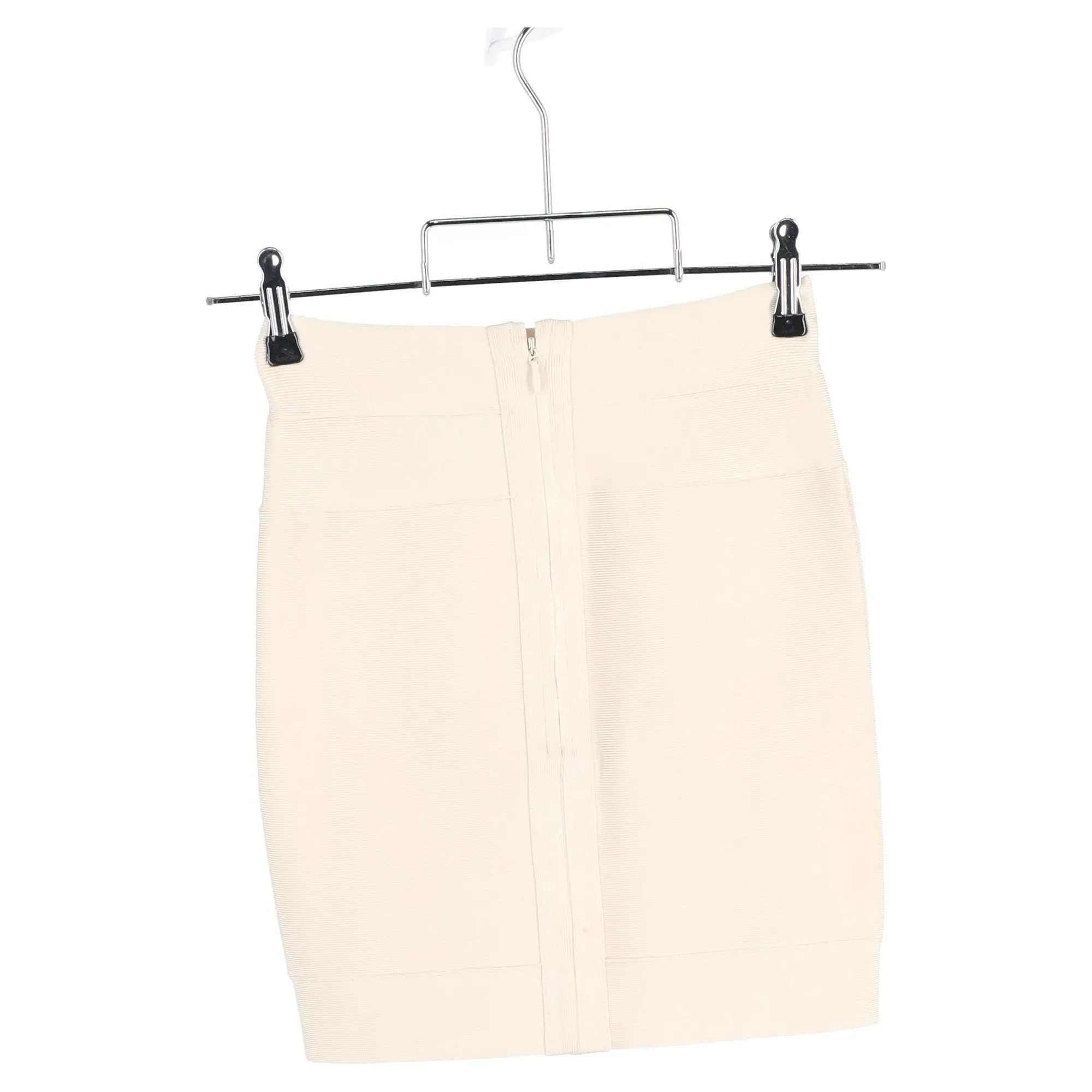 Herve Leger Charlotte Bandage Mini Skirt in White Rayon