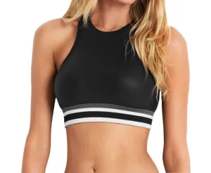 High Neck Low Impact Sports Bra In Black Activewear Womens - cheap workout clothes for women