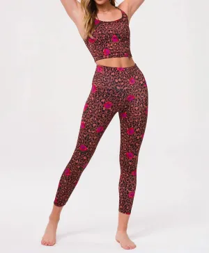 High Rise Midi Legging In Pretty Wild Activewear Womens - cheap workout clothes for women