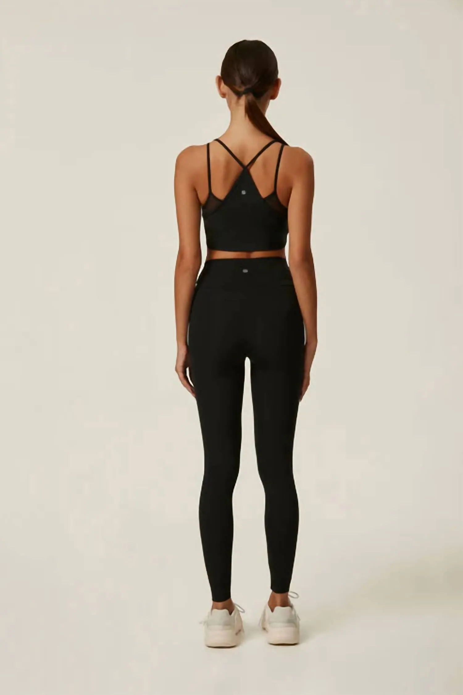 Hypnotic Layered Mesh Bra In Black