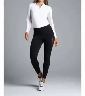 Ibkul Perfomance Leggings In Dark Grey Activewear Womens - gym outfits discount