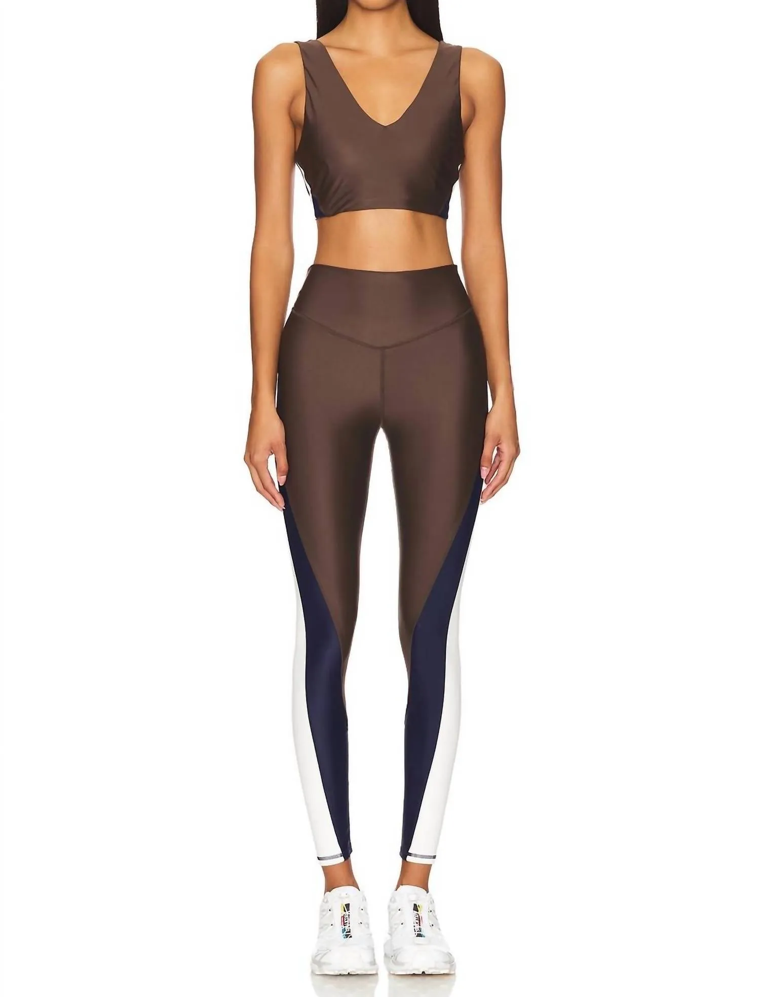 Icon 28In High Rise Pant In Chocolate Activewear Womens - gym outfits discount