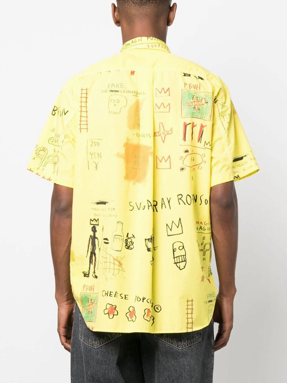 Illustration-Print Cotton Shirt