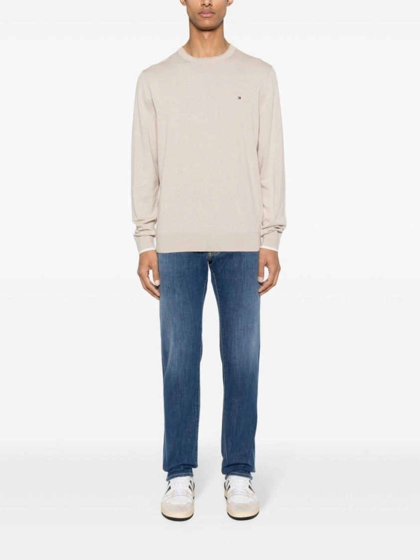 Indigo Blue Cotton Blend Bard Jeans
