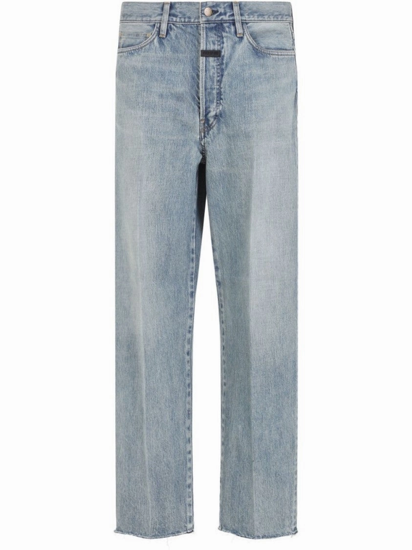 Indigo Blue Five-Pocket Relaxed Jeans