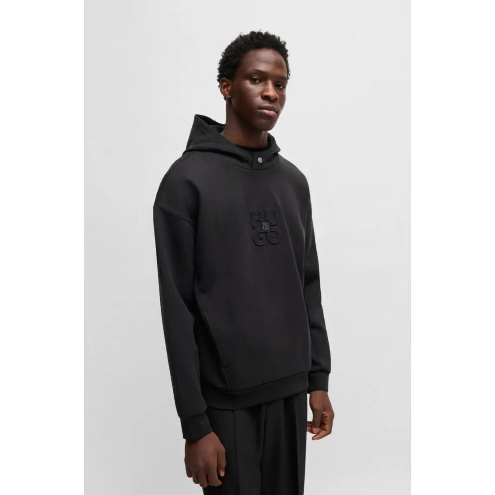 Interlock hoodie with stacked logos