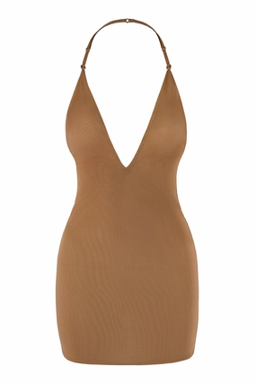 Intimates Soft Mesh Multiway Mini Dress in Almond Dresses - lace dresses best price