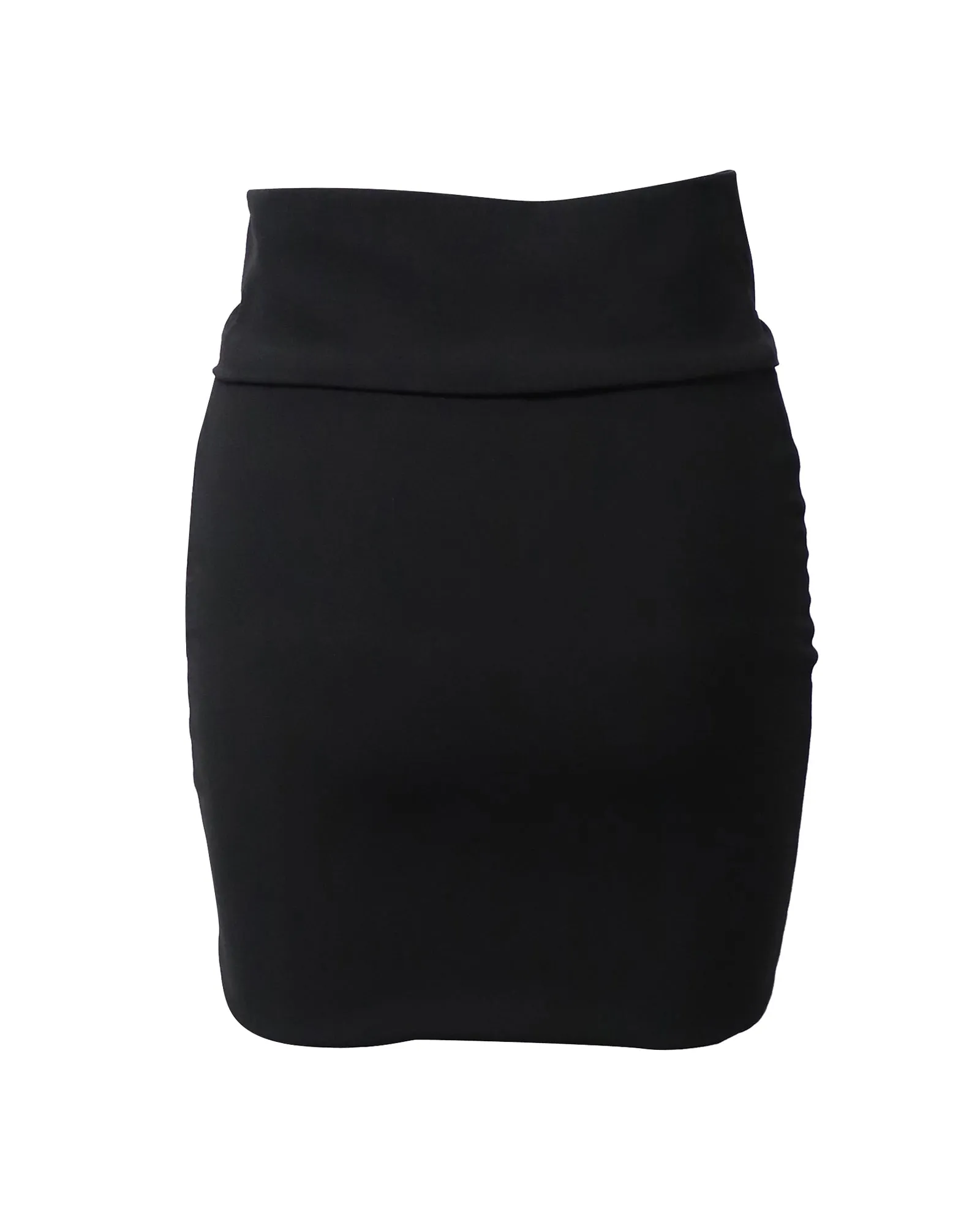 Iro Torie Gathered Pencil Skirt in Black Acetate