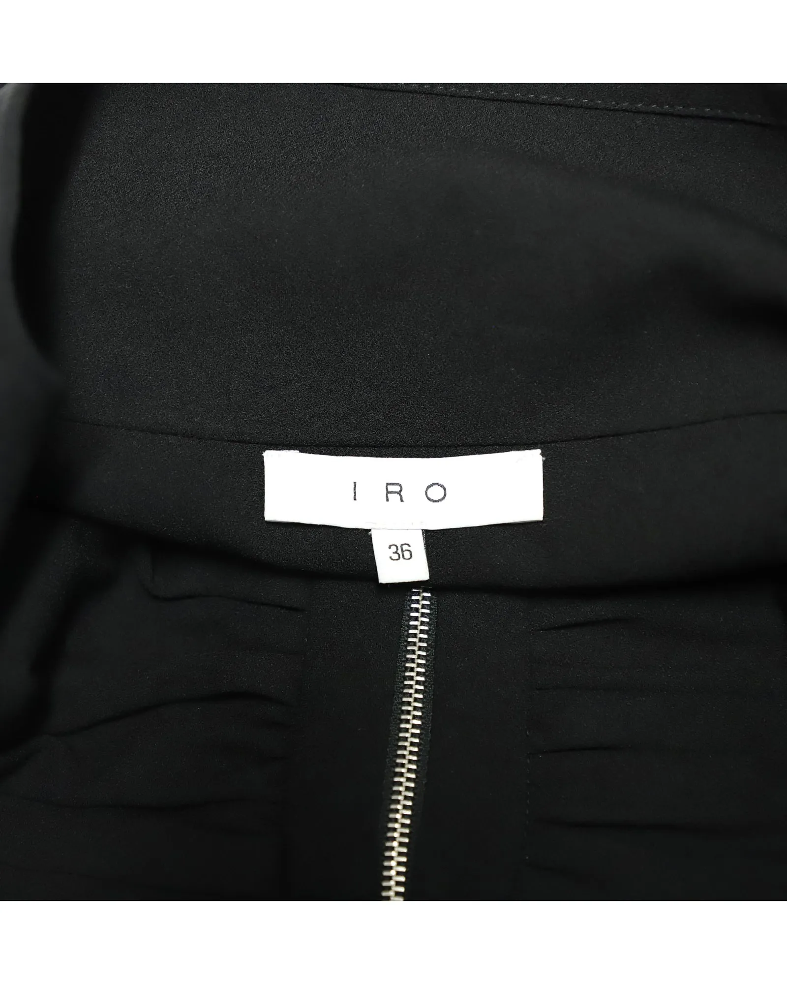 Iro Torie Gathered Pencil Skirt in Black Acetate