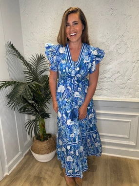 Isla Payal Amalfi Maxi - Blue Meadow maxi dresses clearance