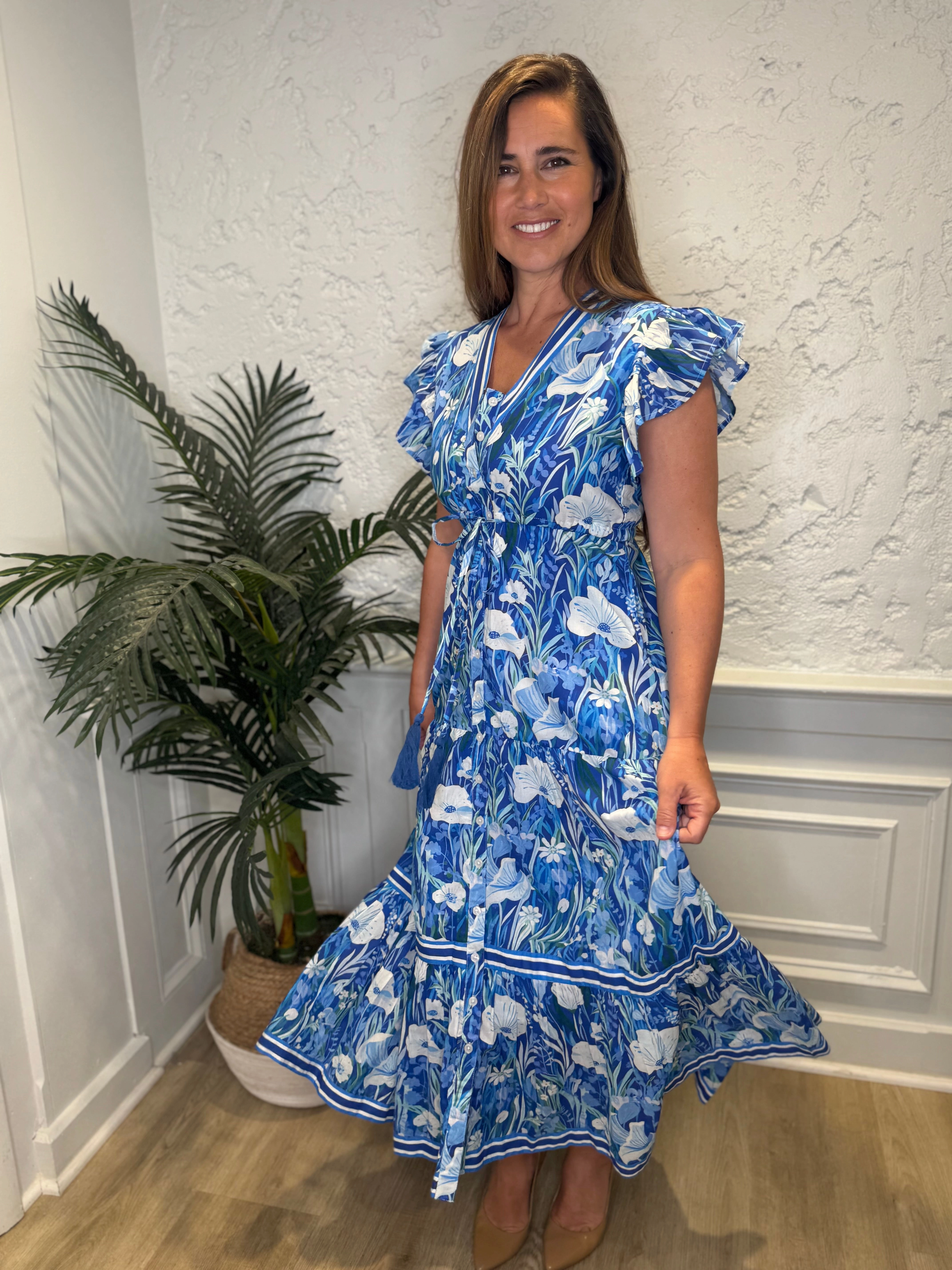 Isla Payal Amalfi Maxi - Blue Meadow