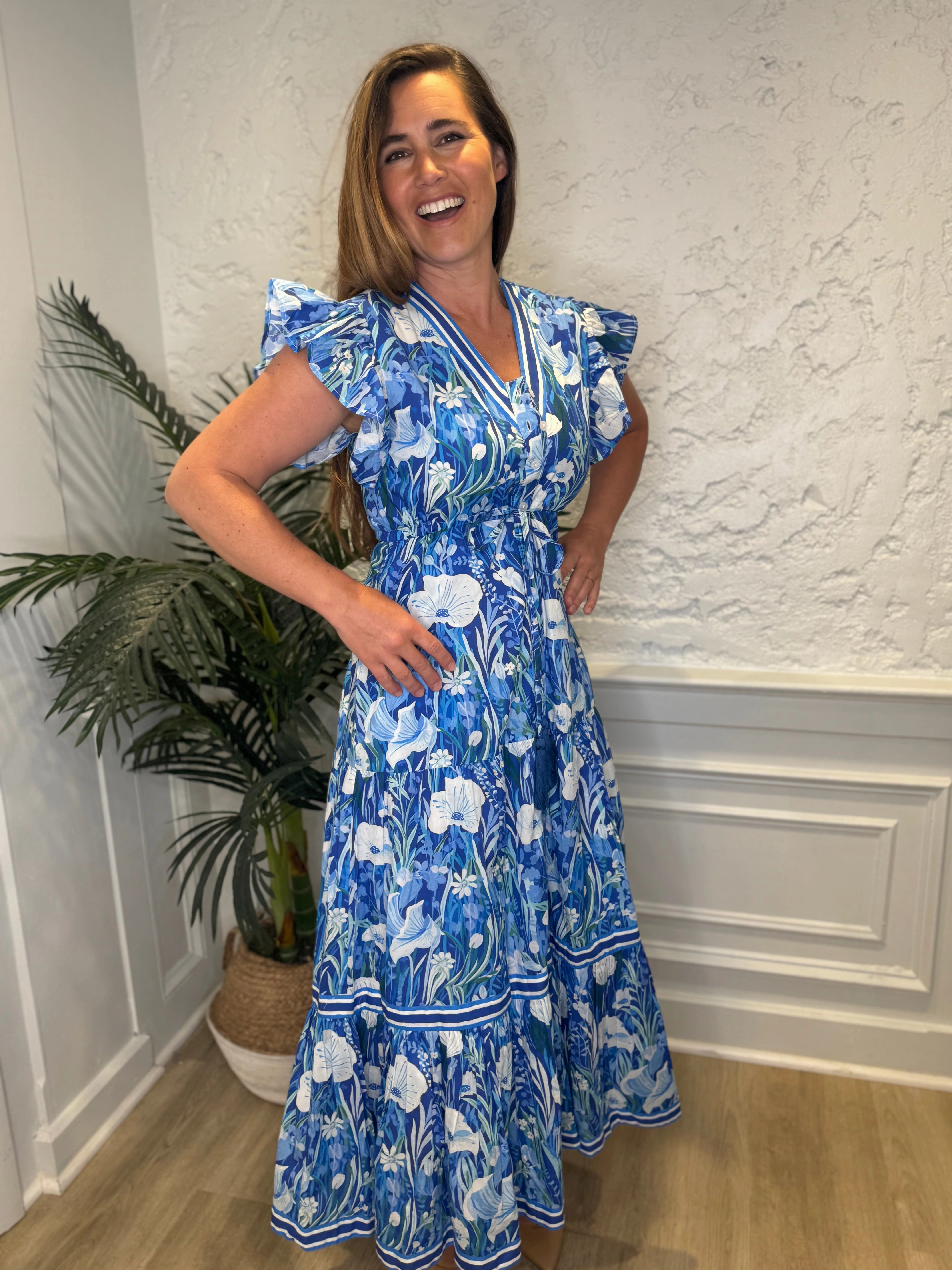 Isla Payal Amalfi Maxi - Blue Meadow