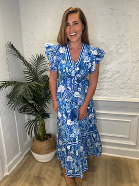 Isla Payal Amalfi Maxi - Blue Meadow summer dresses best deals