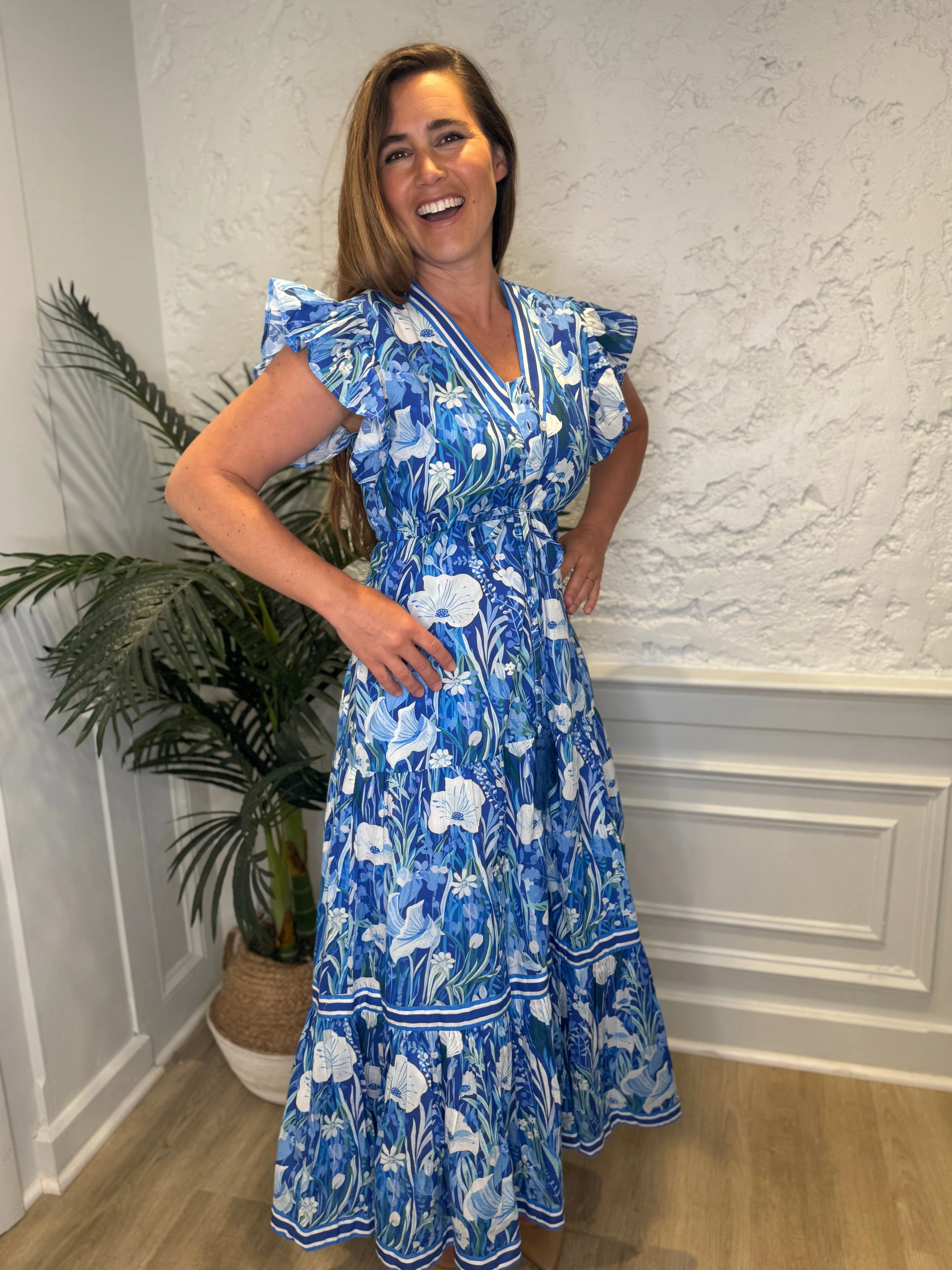 Isla Payal Amalfi Maxi - Blue Meadow