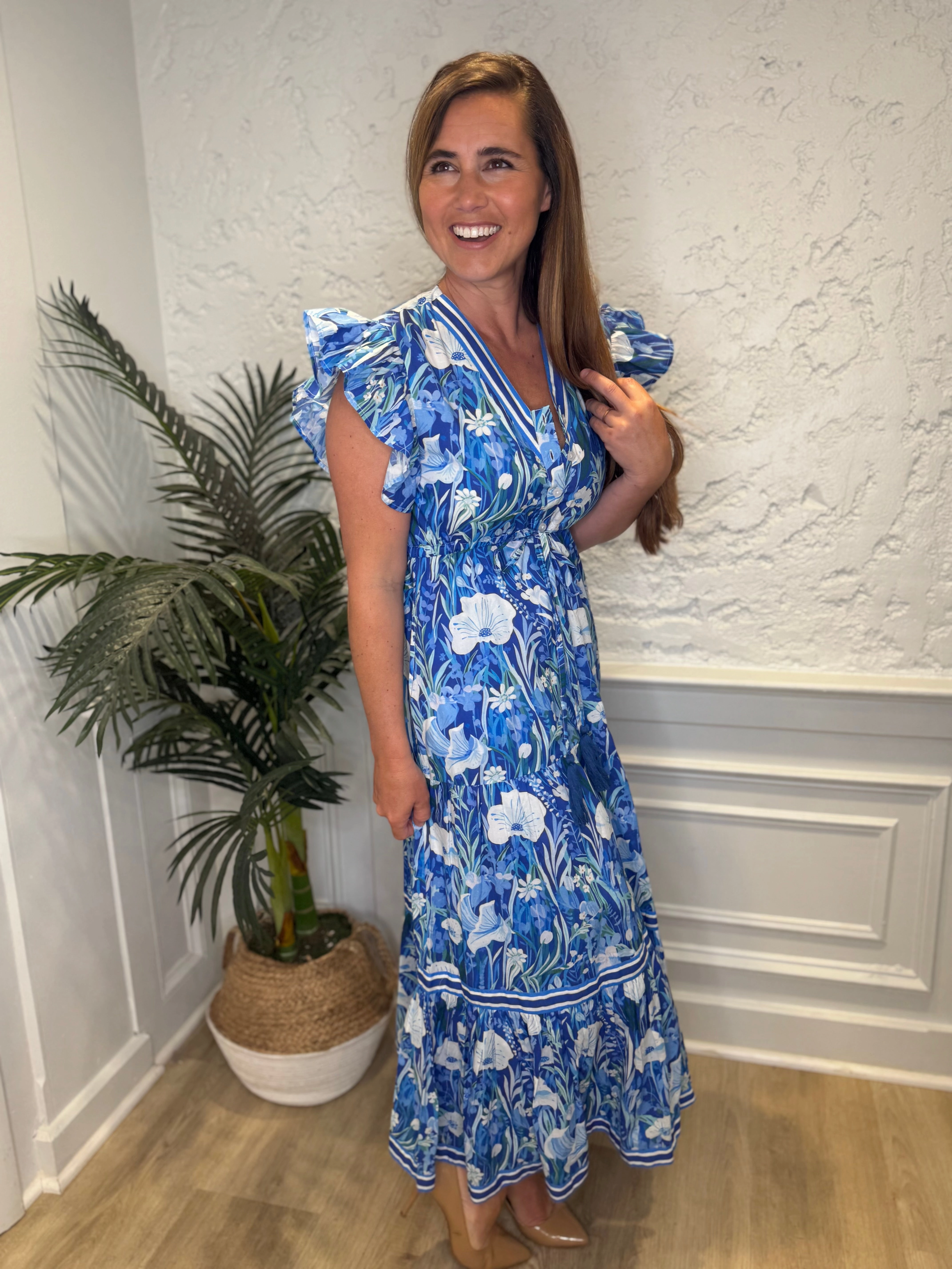Isla Payal Amalfi Maxi - Blue Meadow
