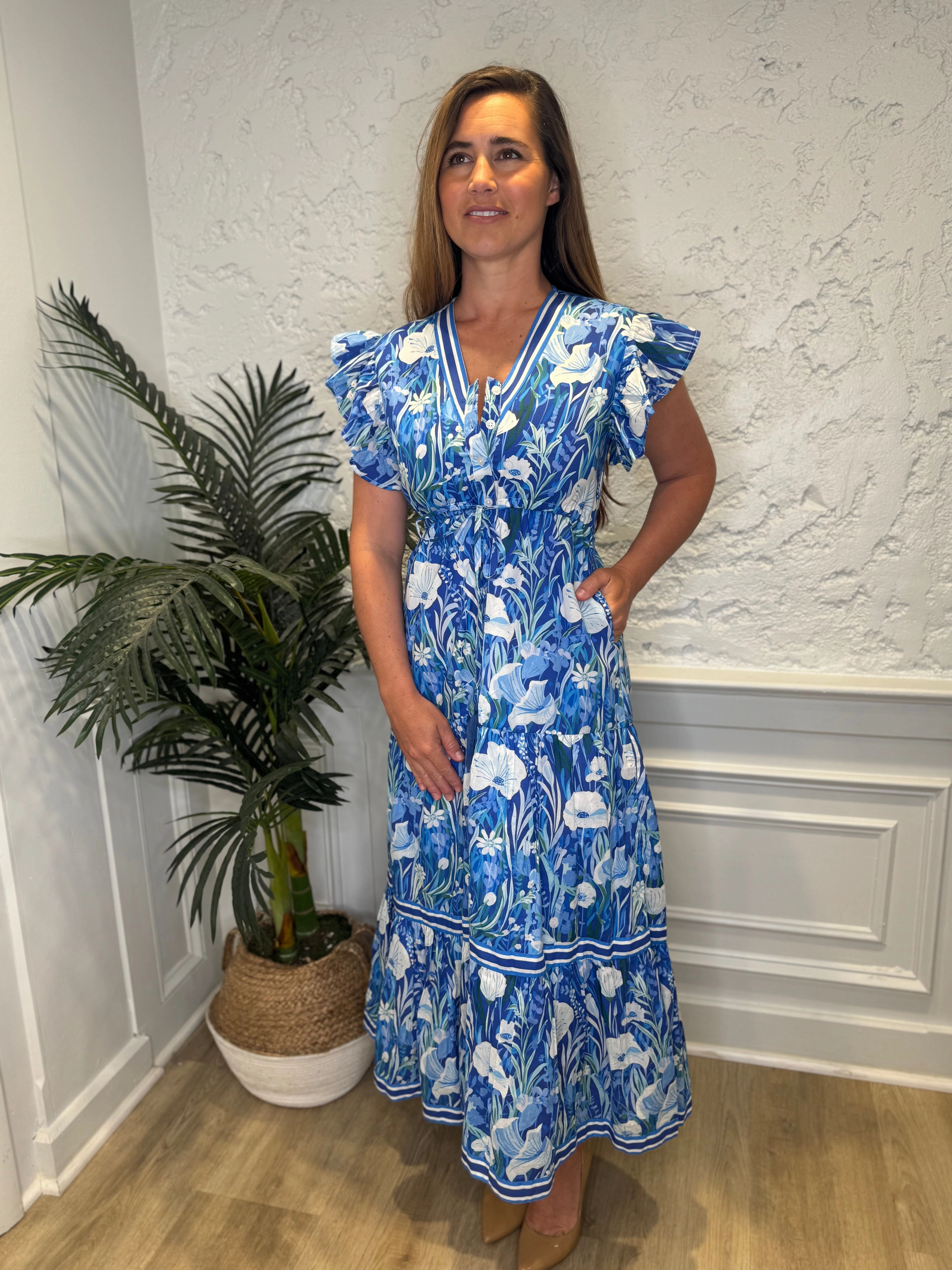 Isla Payal Amalfi Maxi - Blue Meadow